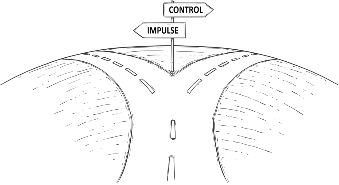 Tegning som viser kontrol og impuls