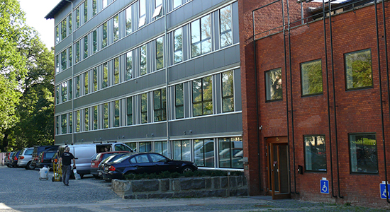 Entrance to the Department of Psyhology, Øster Farimagsgade 2A